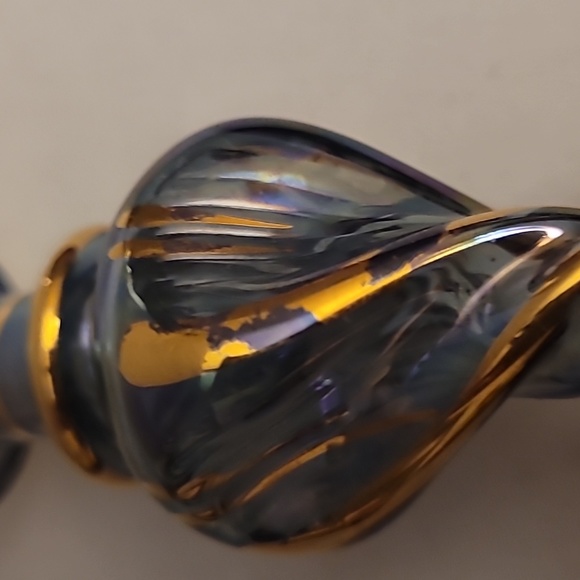 Egyptian Blue Blown Glass Teardrop Bottle - Picture 12 of 14